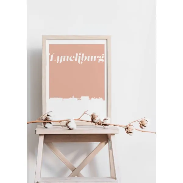 Cadiz Kentucky retro inspired city skyline decor