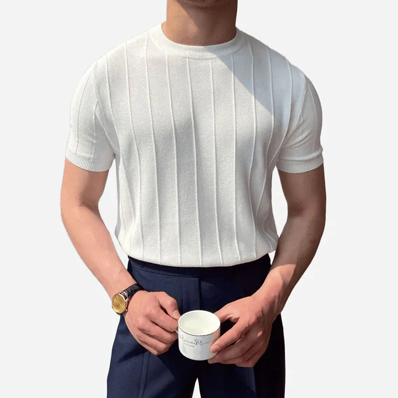 CANNES RIBBED T-SHIRT
