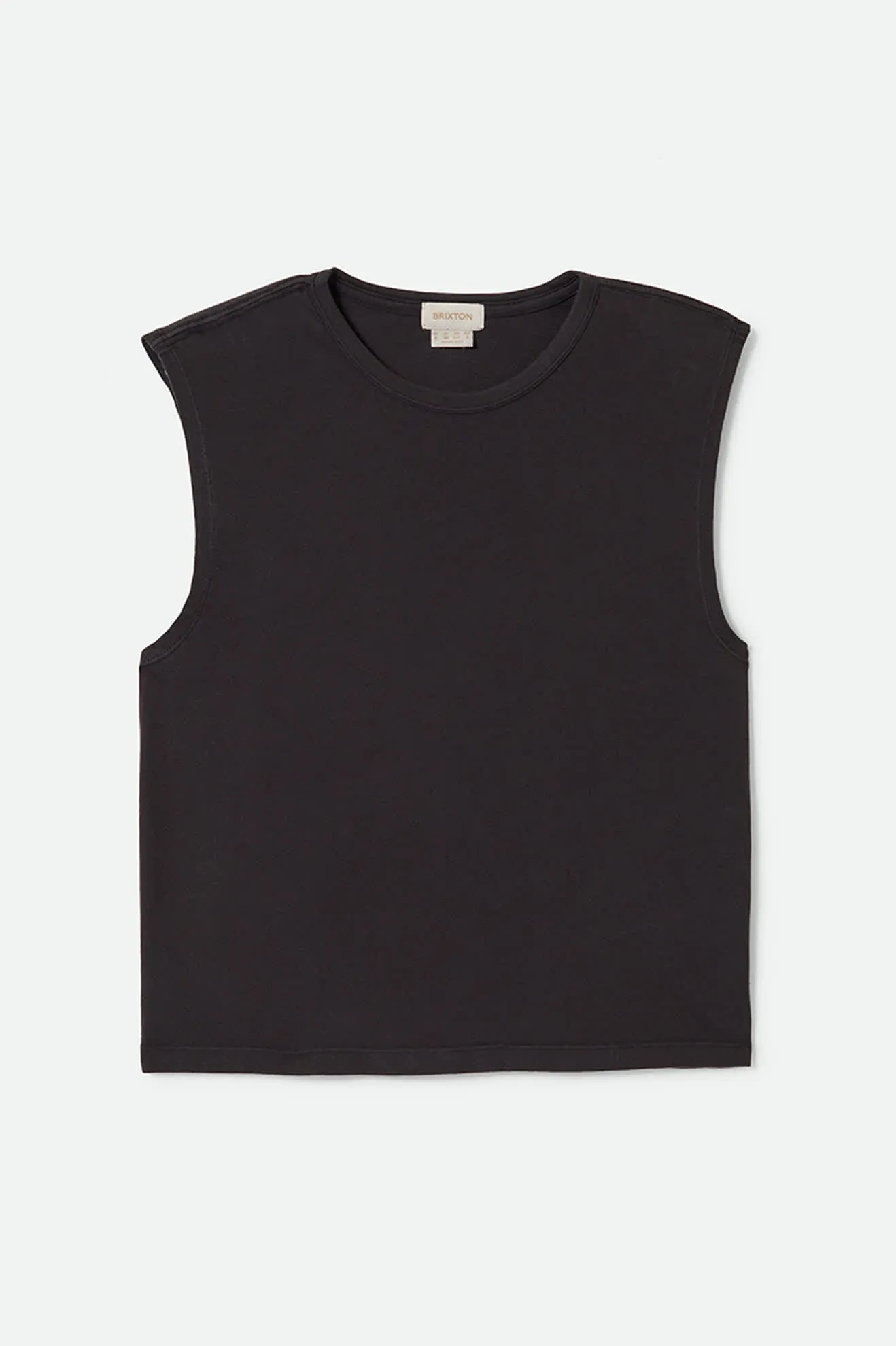 Carefree Organic Garment Dye Muscle Tank - Black