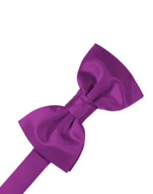 Cassis Luxury Satin Kids Bow Tie