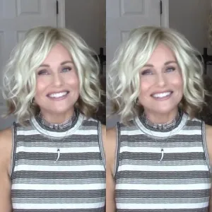 Casual light gold BOB volume wig