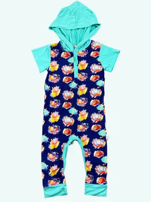 Champ Hooded Henley Romper
