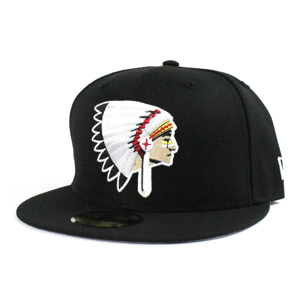 Chiefs New Era 59Fifty Fitted Hats (Black Gray Under Brim)