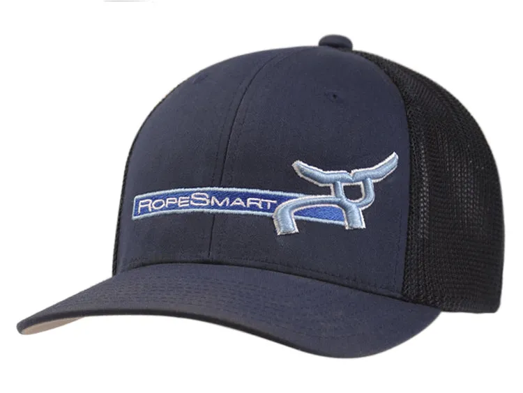 CL101BBS--Navy Hat Ropesmart Flexfit Retro Trucker