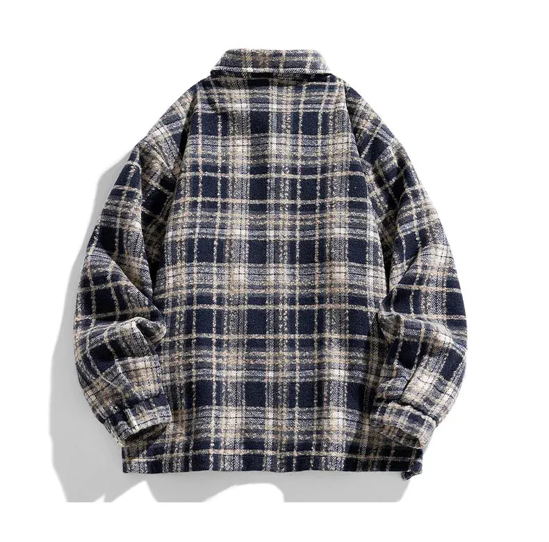 Classic Plaid Cashmere Jacket