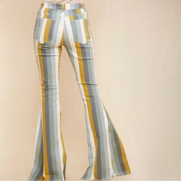 🔥💥CLEARANCE SALE⚡️🌟Retro Stripe Bell Bottoms ✌️☮️