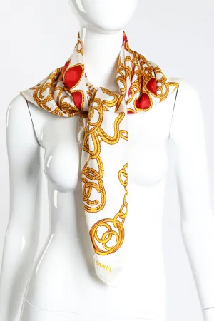Clover Chain Silk Scarf