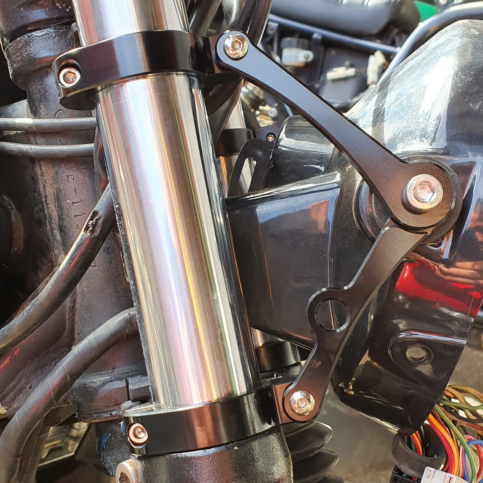 CNC Headlight Brackets 33mm - 37mm