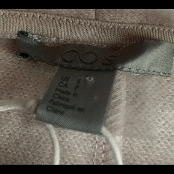 COS Sweater Wool Cotton Blend Pullover Woman Size Small Blush Pink