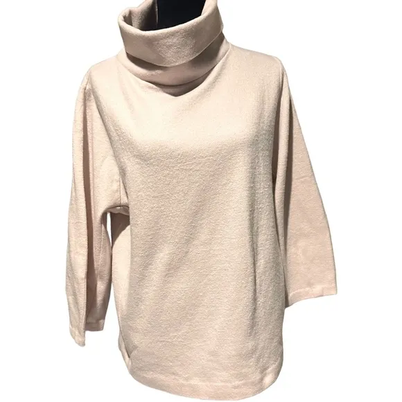 COS Sweater Wool Cotton Blend Pullover Woman Size Small Blush Pink