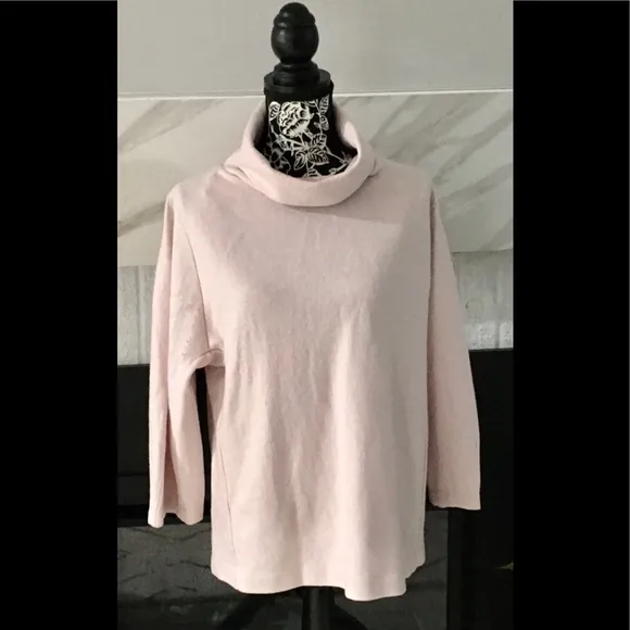 COS Sweater Wool Cotton Blend Pullover Woman Size Small Blush Pink