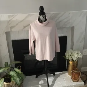 COS Sweater Wool Cotton Blend Pullover Woman Size Small Blush Pink