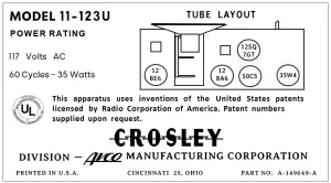 CROSLEY-11-123U