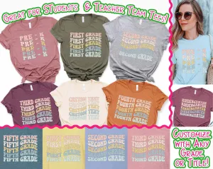 Custom Retro Wave Student and Teacher Grade Tee