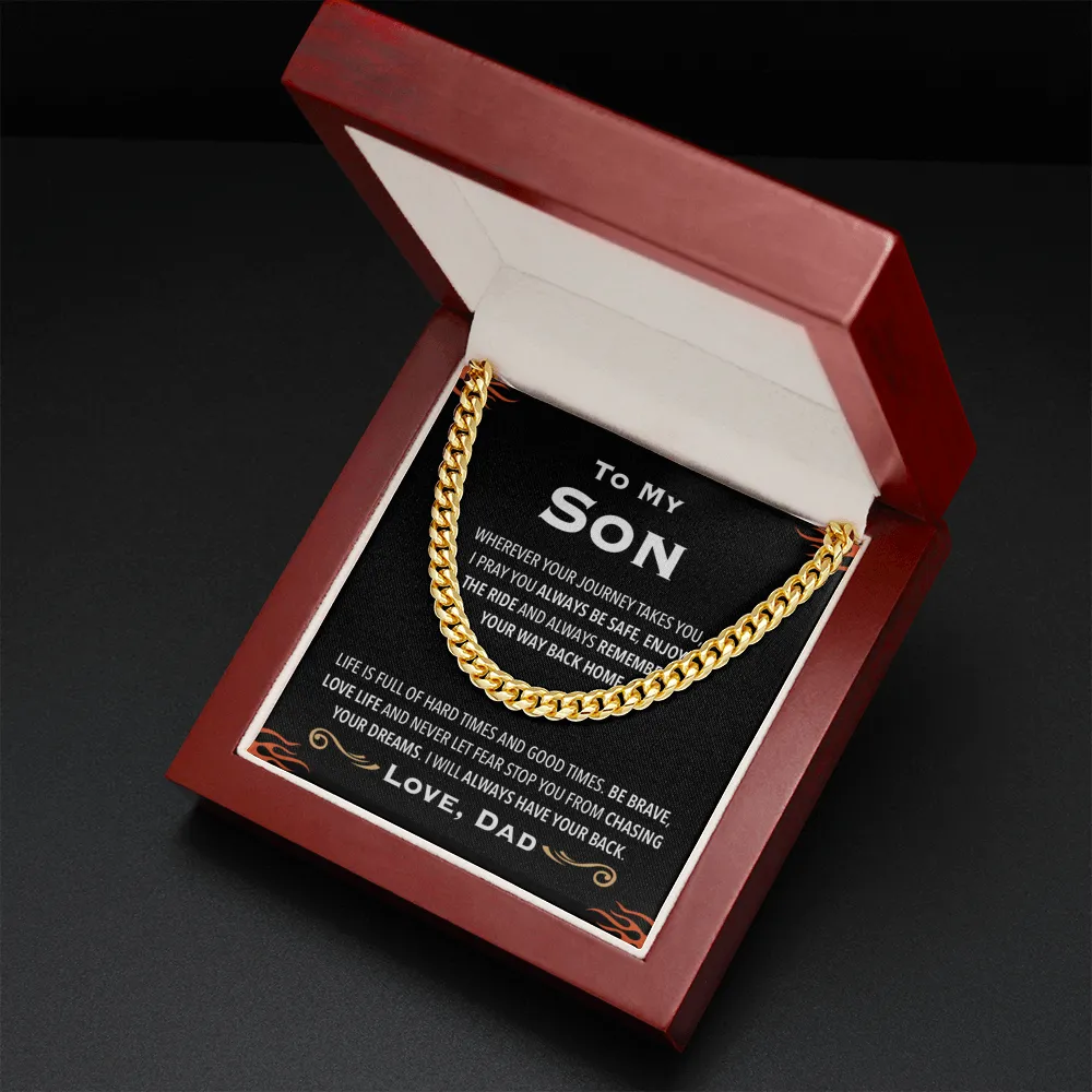 Dad Son Always Have Your Back Premium Chain