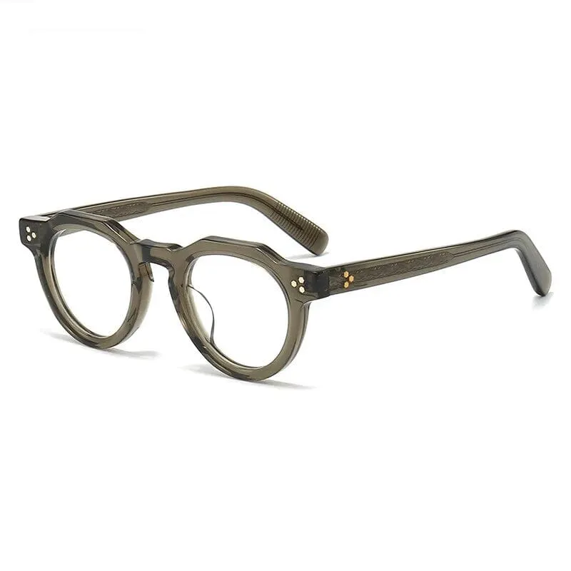 Dax Geometric Retro Acetate Glasses Frame