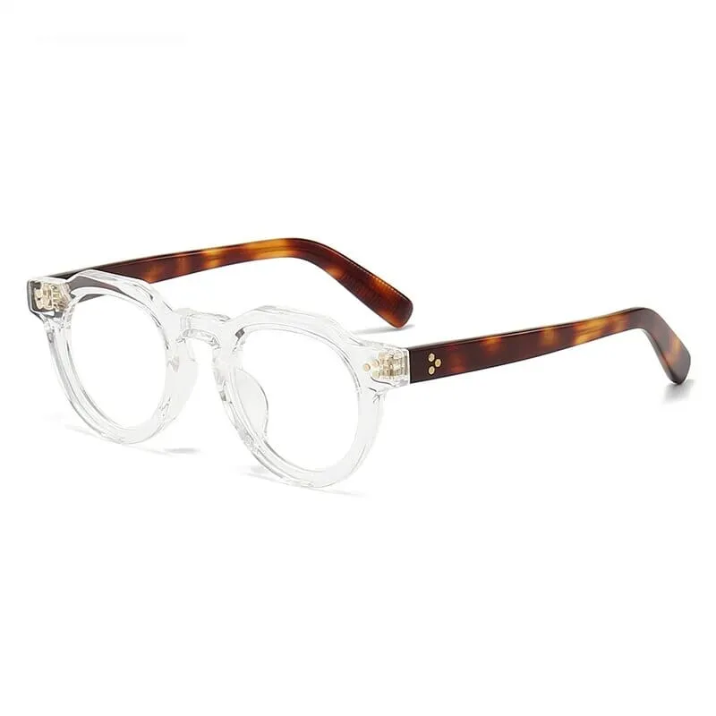 Dax Geometric Retro Acetate Glasses Frame