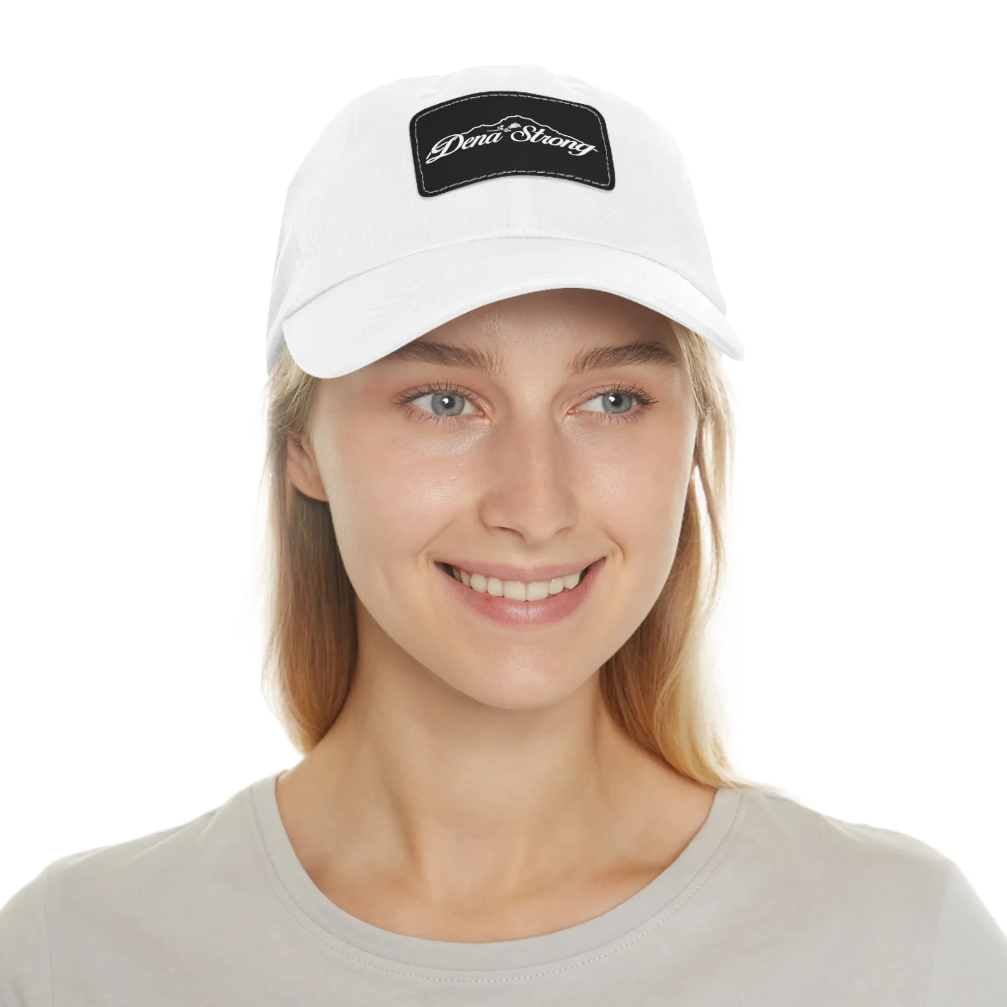Dena Strong Leather Patch Dad Hat