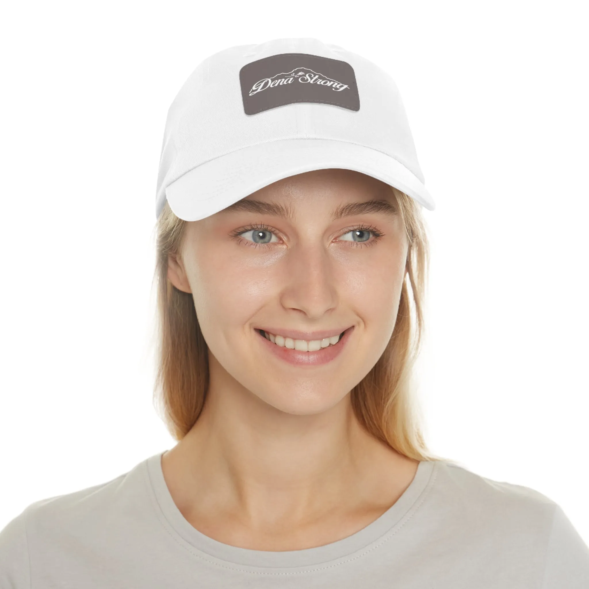 Dena Strong Leather Patch Dad Hat