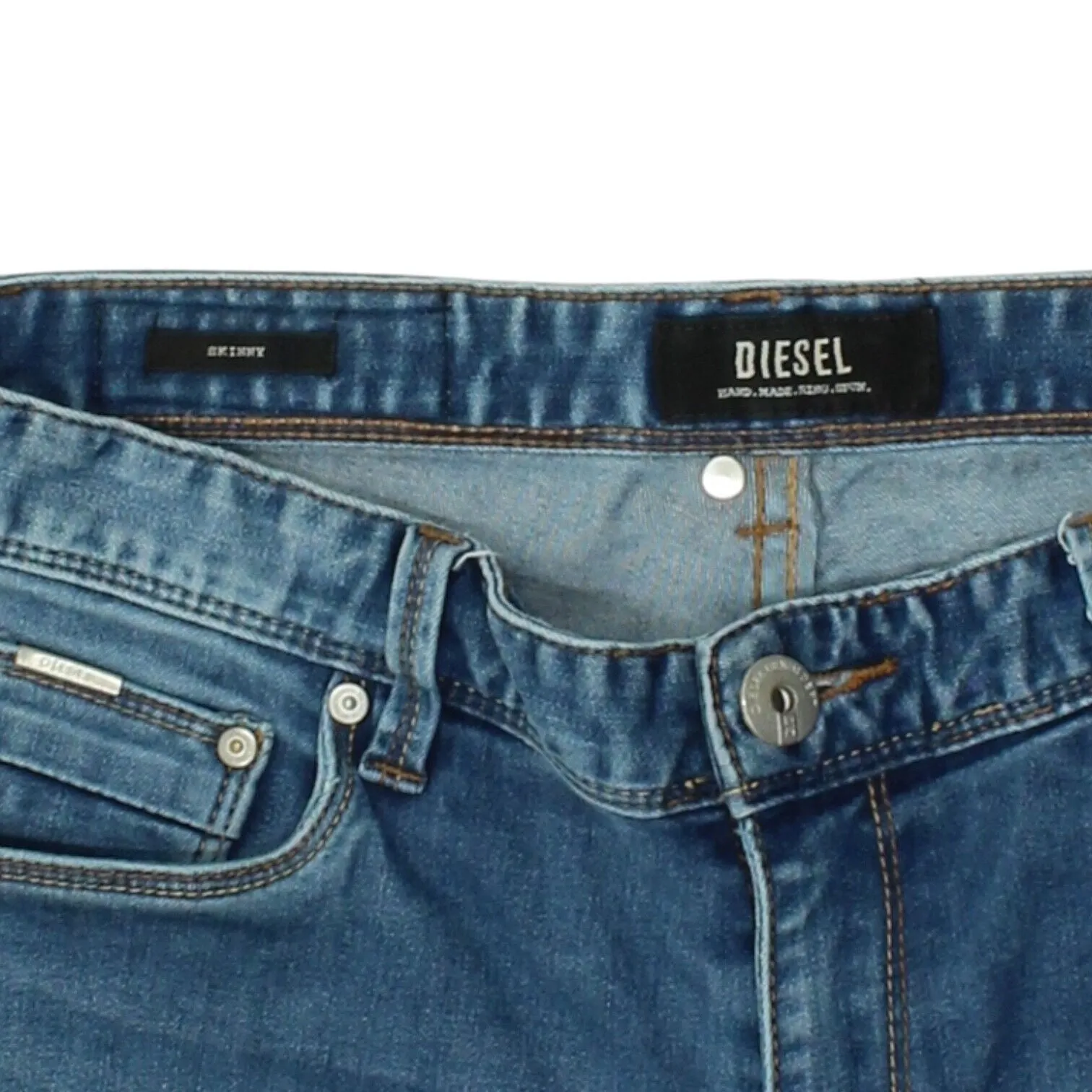Diesel Blue Skinny Jeans | Vintage Mens High End Luxury Casual Designer Denim