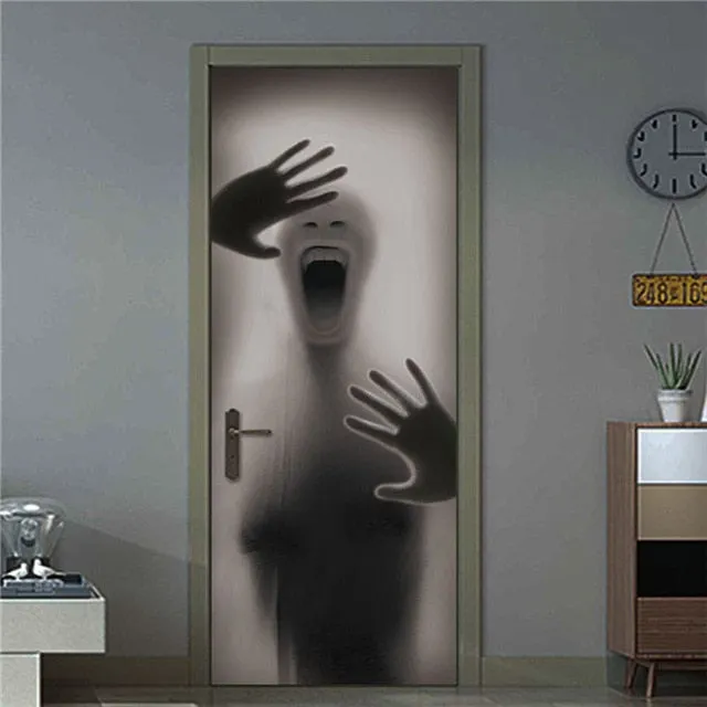 Door Fashion Home Decoration Self Stick Wallpaper Waterproof Renovation Art Poster