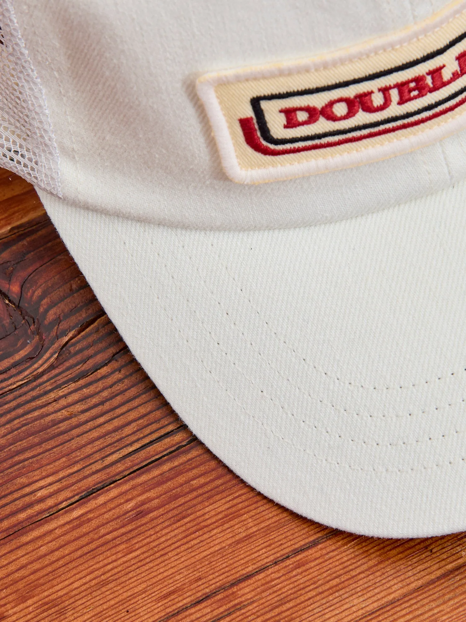 Double RL Trucker Cap in Vintage White