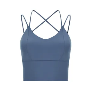Double Strap Cross Back Sports Bra