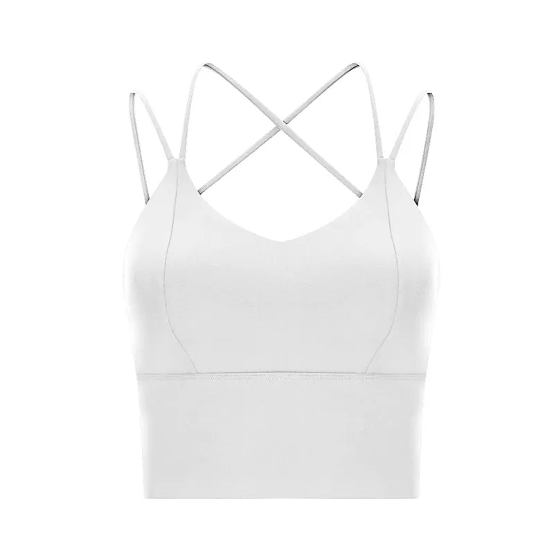 Double Strap Cross Back Sports Bra