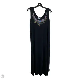 Dress Casual Midi By Clothes Mentor In Black, Size: 1x