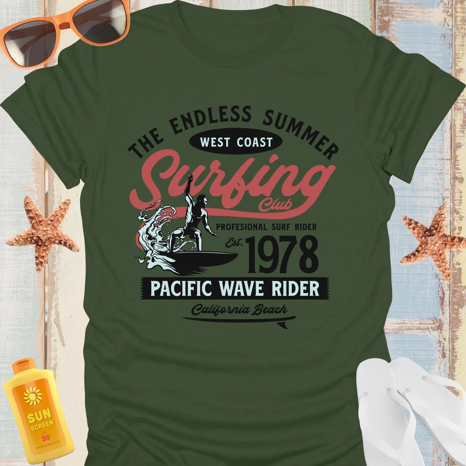 Endless Summer California Surf Tshirt Vintage Style