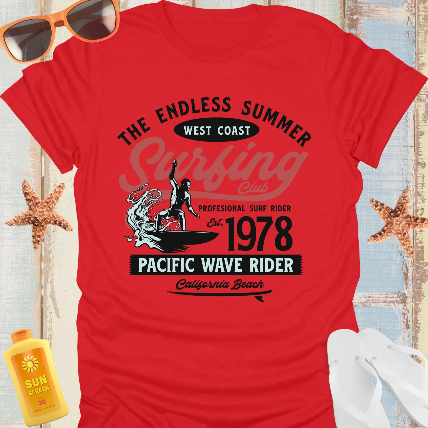Endless Summer California Surf Tshirt Vintage Style