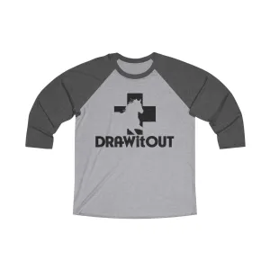 FAITH>fear™ by Draw it Out® Unisex Tri-Blend 3/4 Raglan Tee