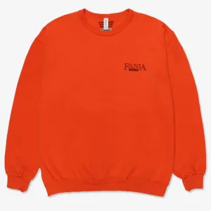 Fania Crew Neck Orange Sweatshirt (Wacko Maria)