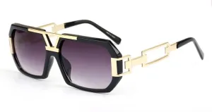 Fashion Women's Retro Summer Sunglasses With Rectangle Leg