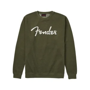Fender Spaghetti Logo Pullover, Army Green