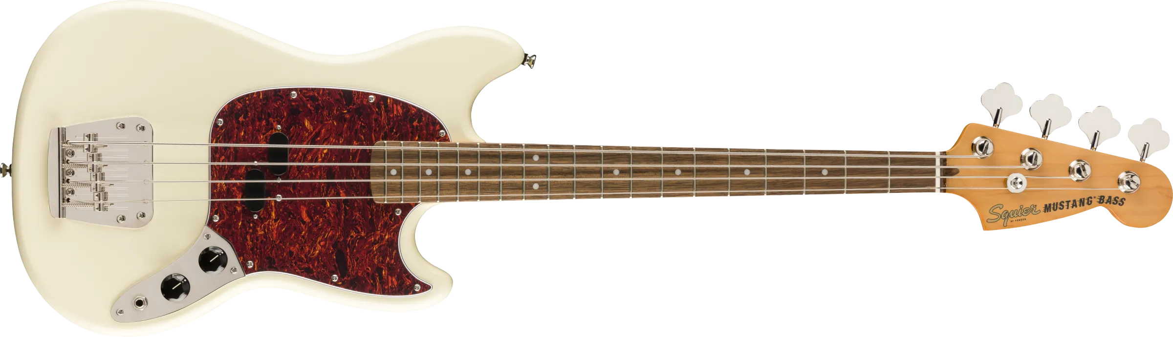 Fender Squier Player Classic Vibe '60s Mustang® Bass - Olympic White *Includes Deluxe Setup!
