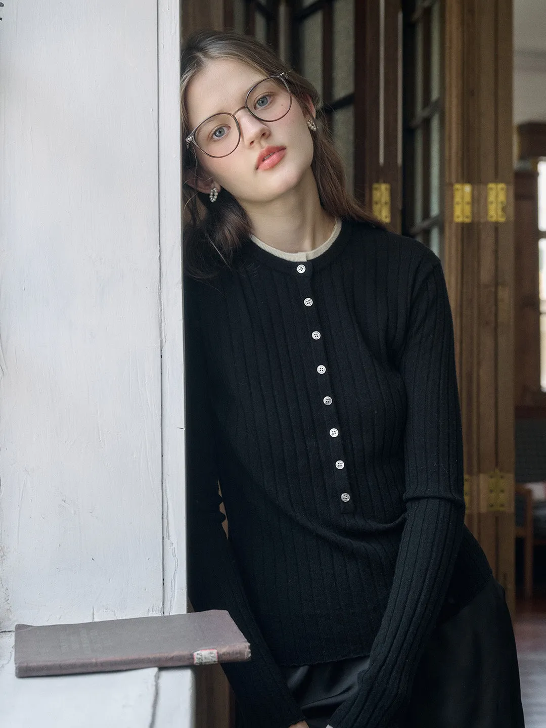 【Final Sale】Daisy Round Neck 100% Wool Sweater