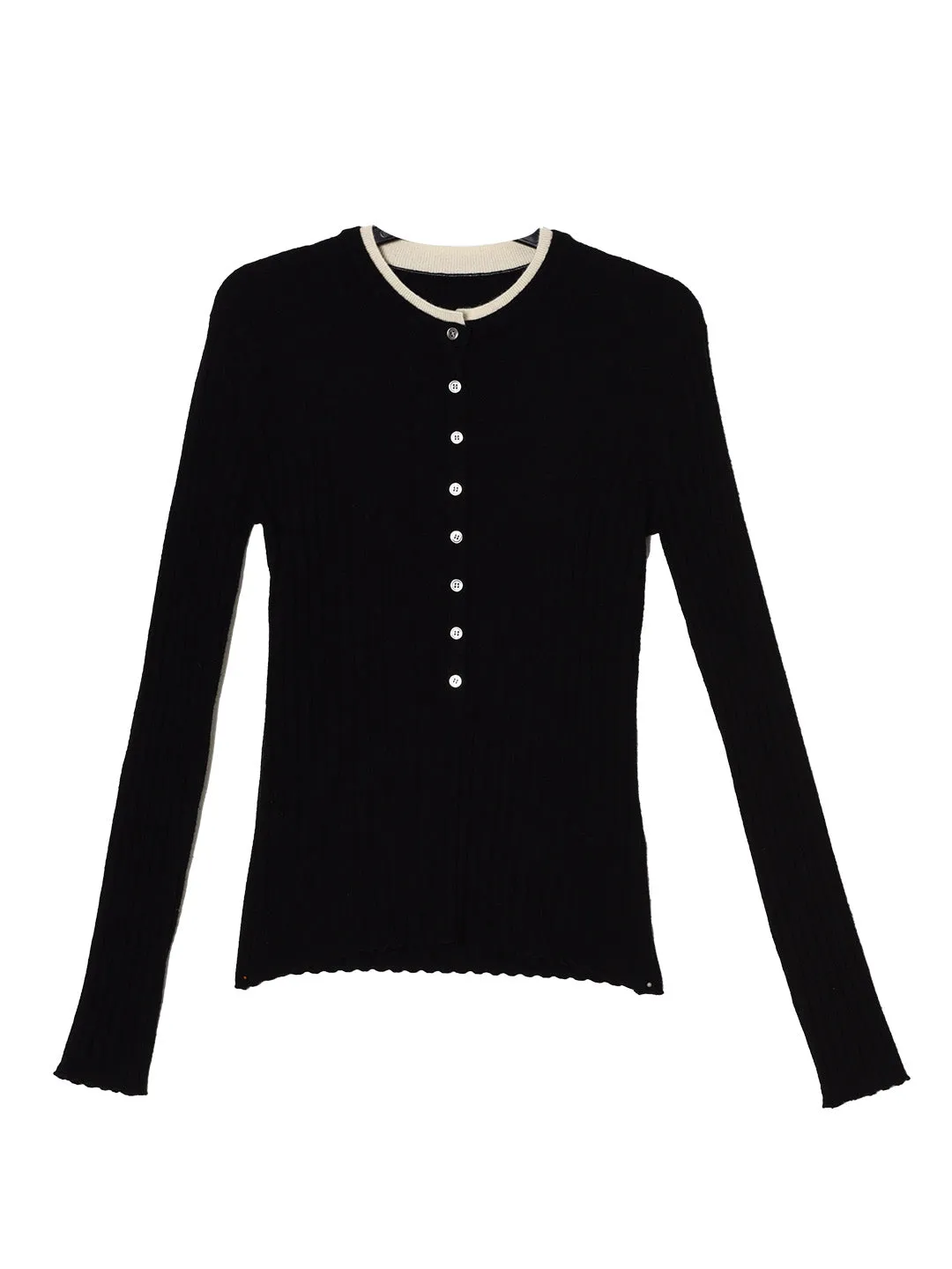 【Final Sale】Daisy Round Neck 100% Wool Sweater