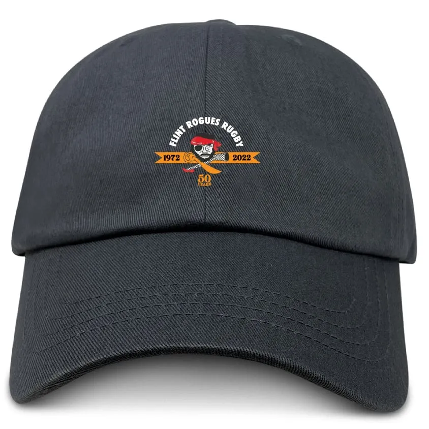 Flint Rogues Adult Low-Profile Cotton Twill Dad Cap