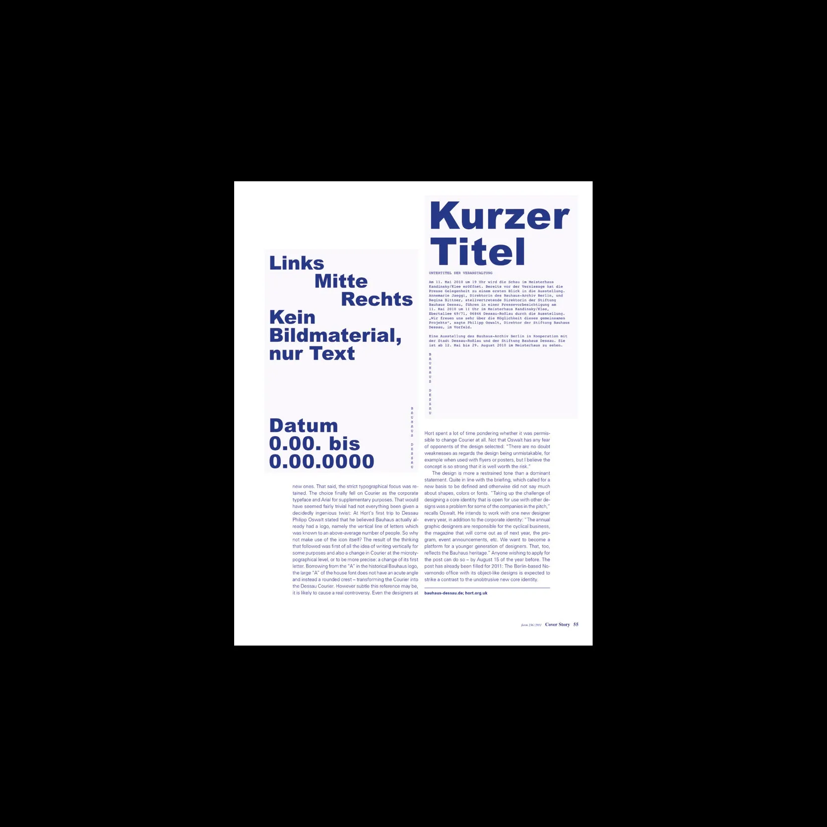 form 236 – Déjà-vu / The Past Ahead