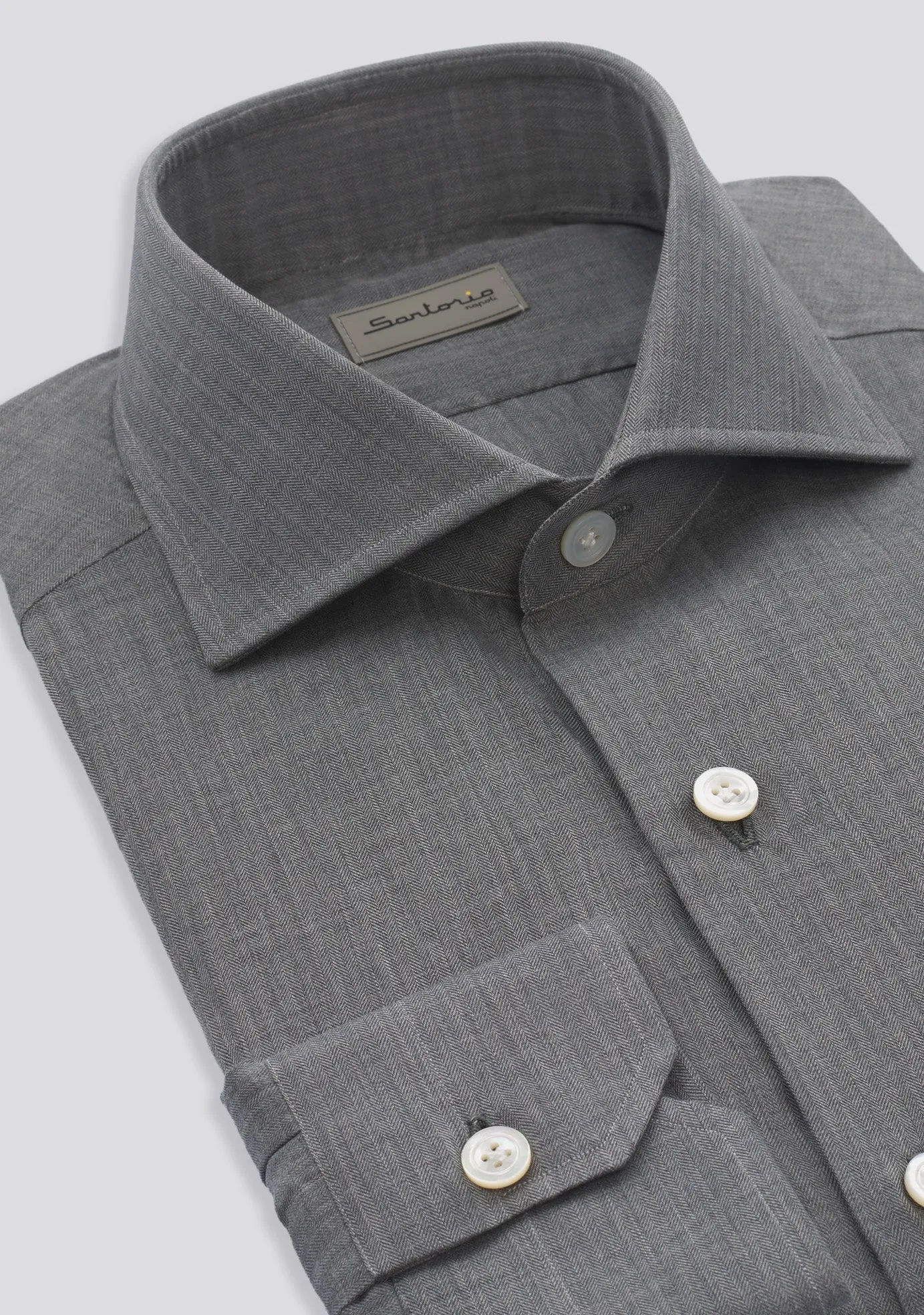 Fossil Grey Cotton Jersey Shirt