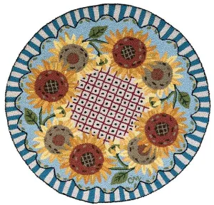 French Sunflower Wreath