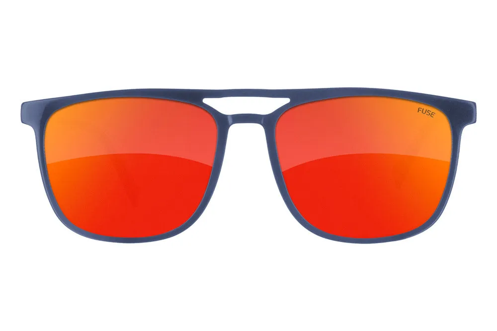 Fuse Long Point Sunglasses | Gloss Blue