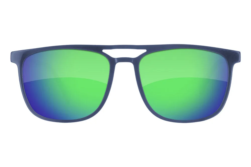 Fuse Long Point Sunglasses | Gloss Blue