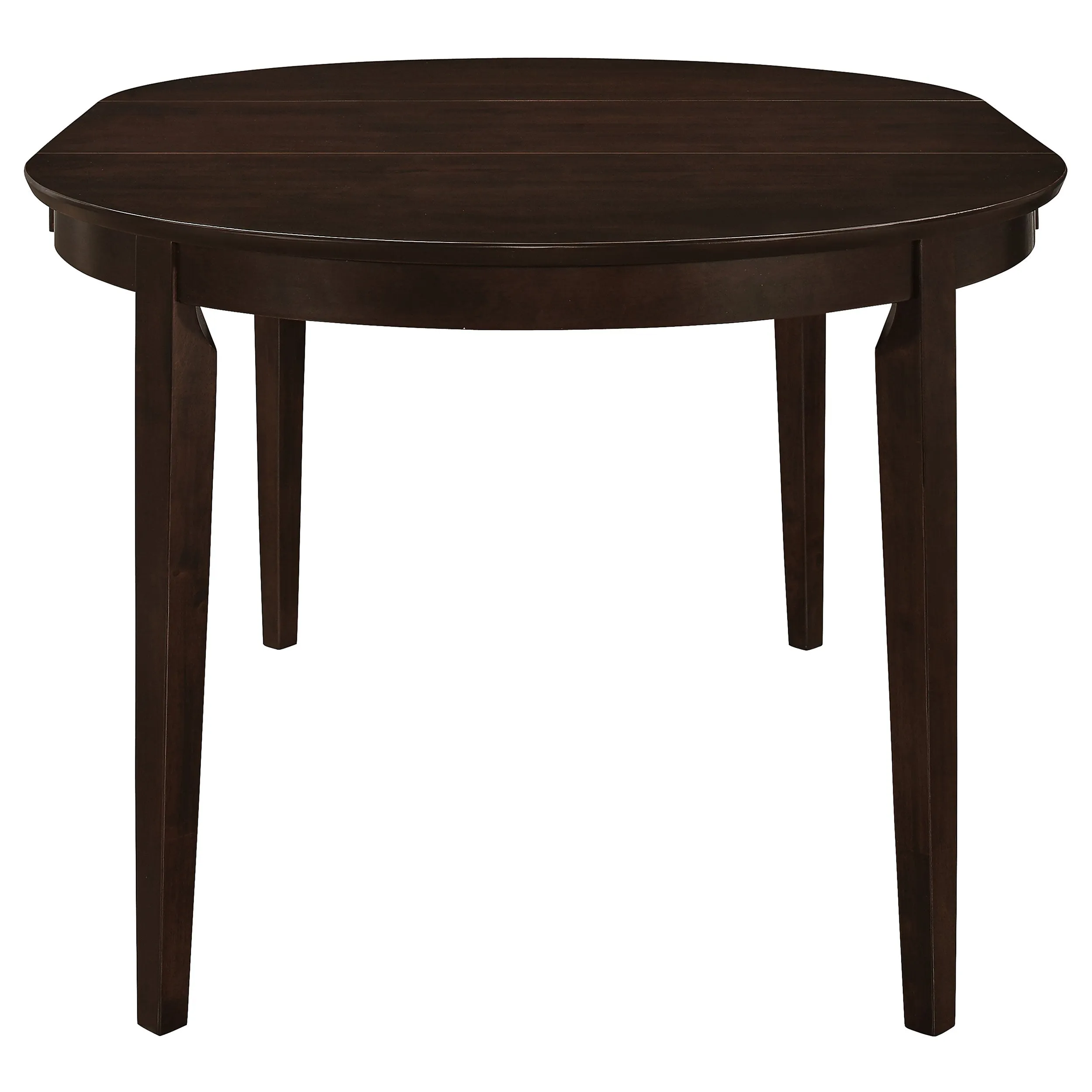 Gabriel Oval 60-inch Extension Leaf Dining Table Cappuccino