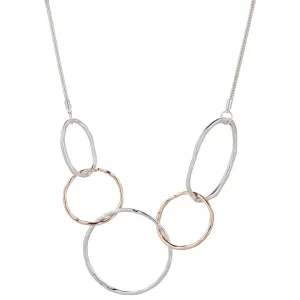 Geo Abstract Interlocking Circles Necklace