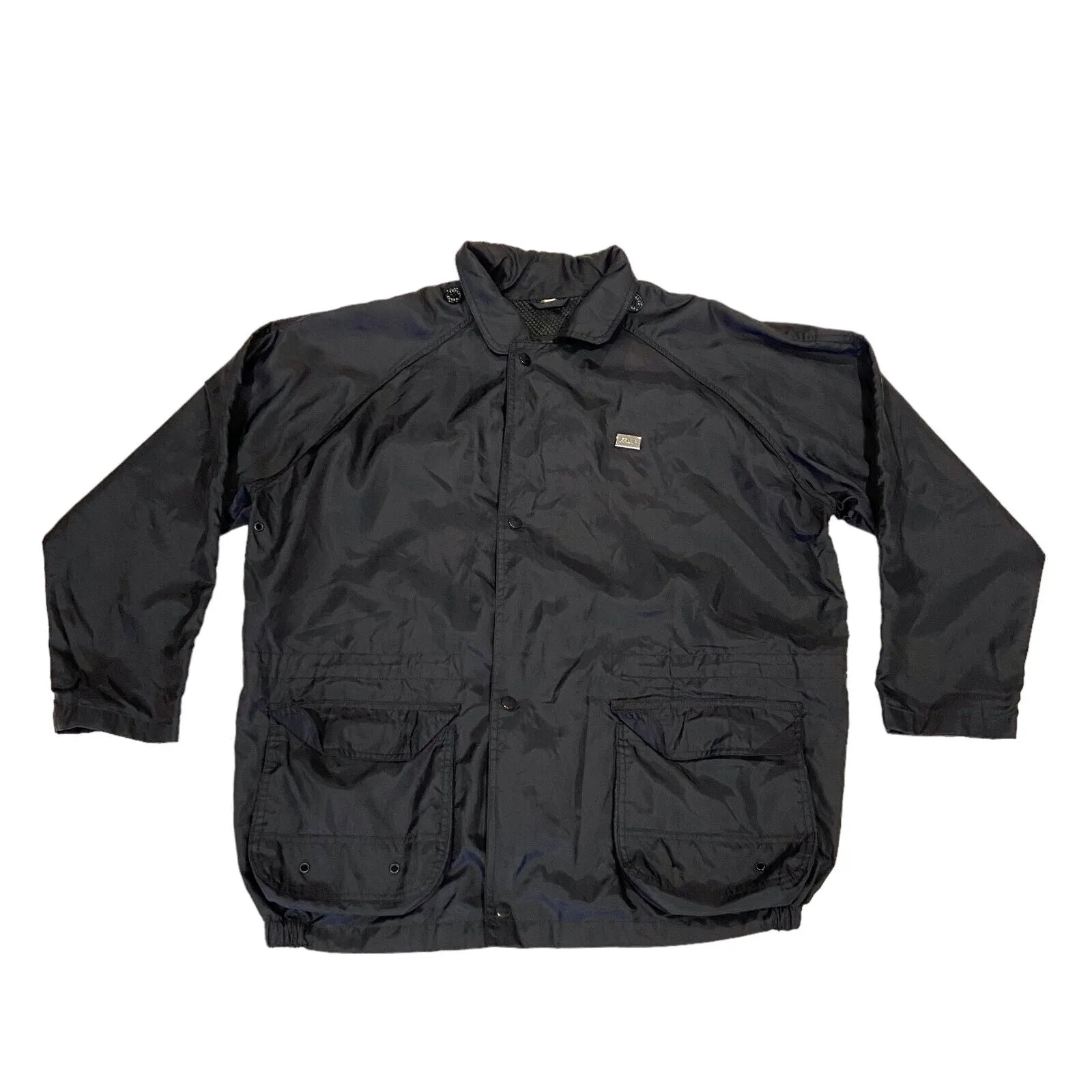 Gianfranco Ferre Rain Jacket | Vintage Mens High End Luxury Designer Black Coat