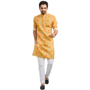 Golden Sienna Plain Kurta