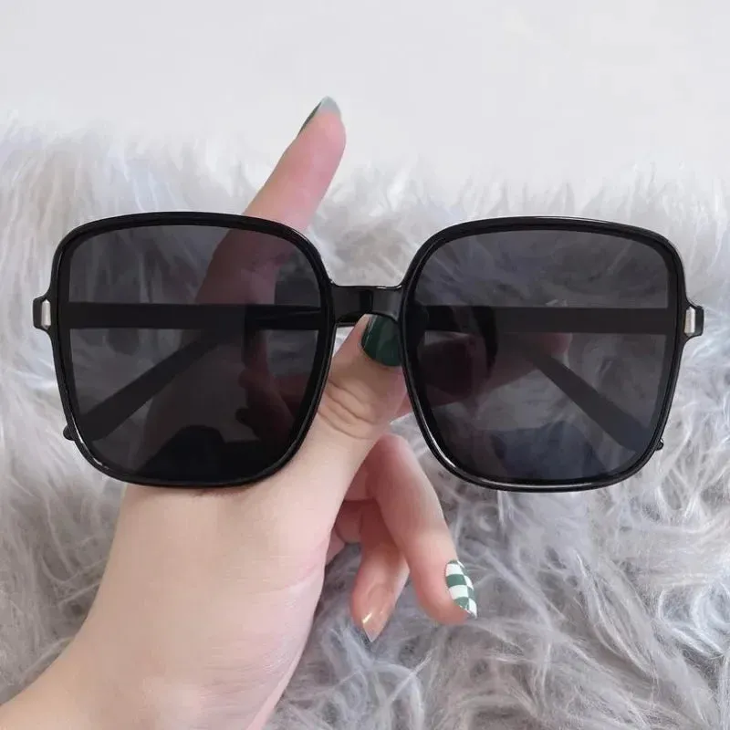 Gradient Sunglasses Female Ins Big Box Fashion Retro Square Sunglasses