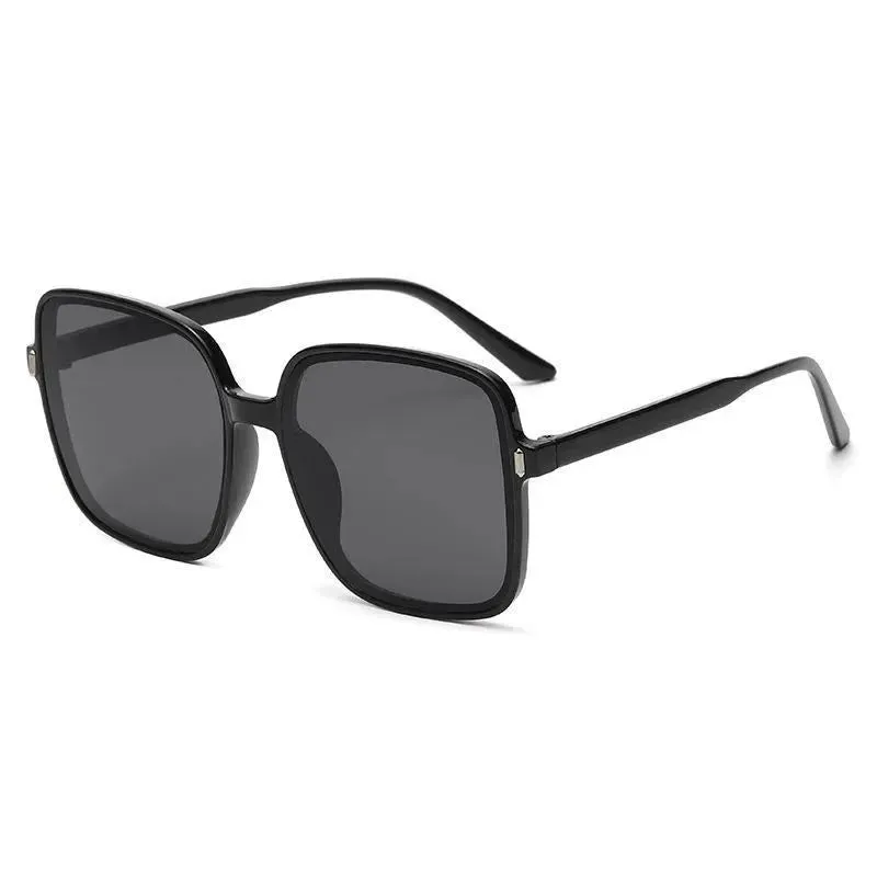 Gradient Sunglasses Female Ins Big Box Fashion Retro Square Sunglasses